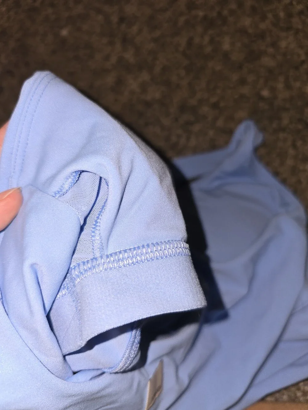 NWOT Vuori Alltheform Light Blue Square Neck Athletic Tank Top Medium Athleisure - Picture 10 of 10